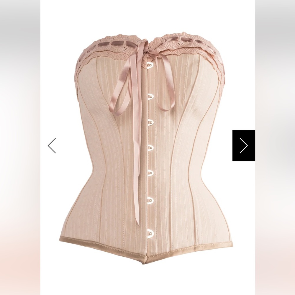 NWT CORSET STORY CSFT038 VICTORIAN VINTAGE STRAIGHT LINED OVERBUST UK 24